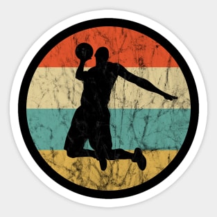 Retro Vintage Basketball Sticker
